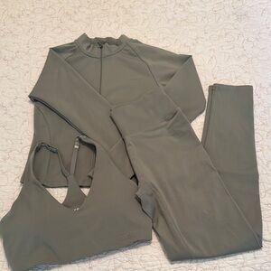 AYBL Olive Green Activewear Set